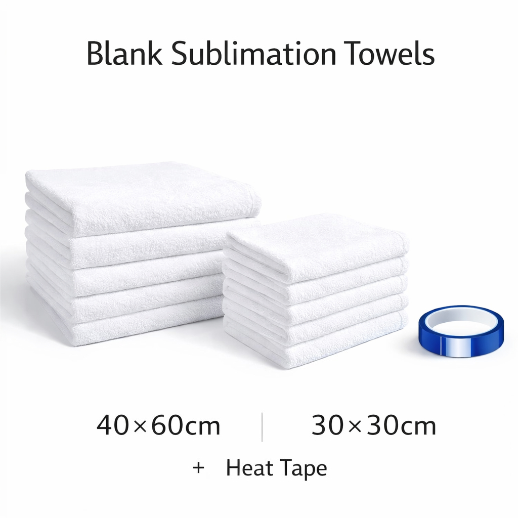 Home Textiles Towel Set - Conjunto de 10 Toalhas Brancas 40×60cm