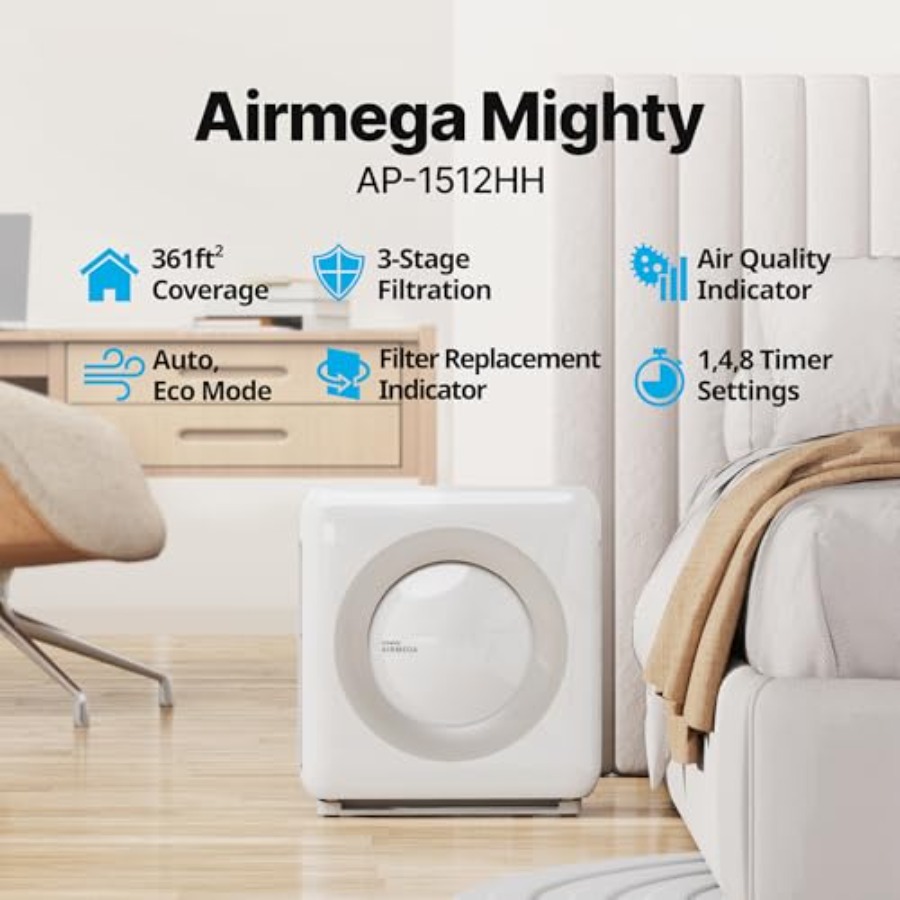 Purificador Coway Airmega AP-1 - Coway Air Purifier Ap-1512Hh avaliação e preço