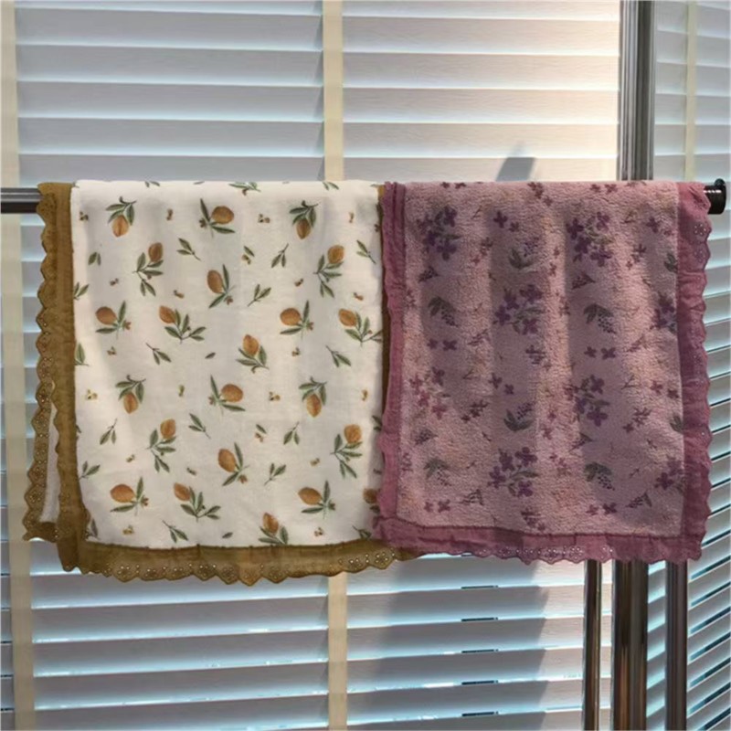 Toalha Estilo Casal com Renda  - Home Textiles Towel Set avaliação e preço