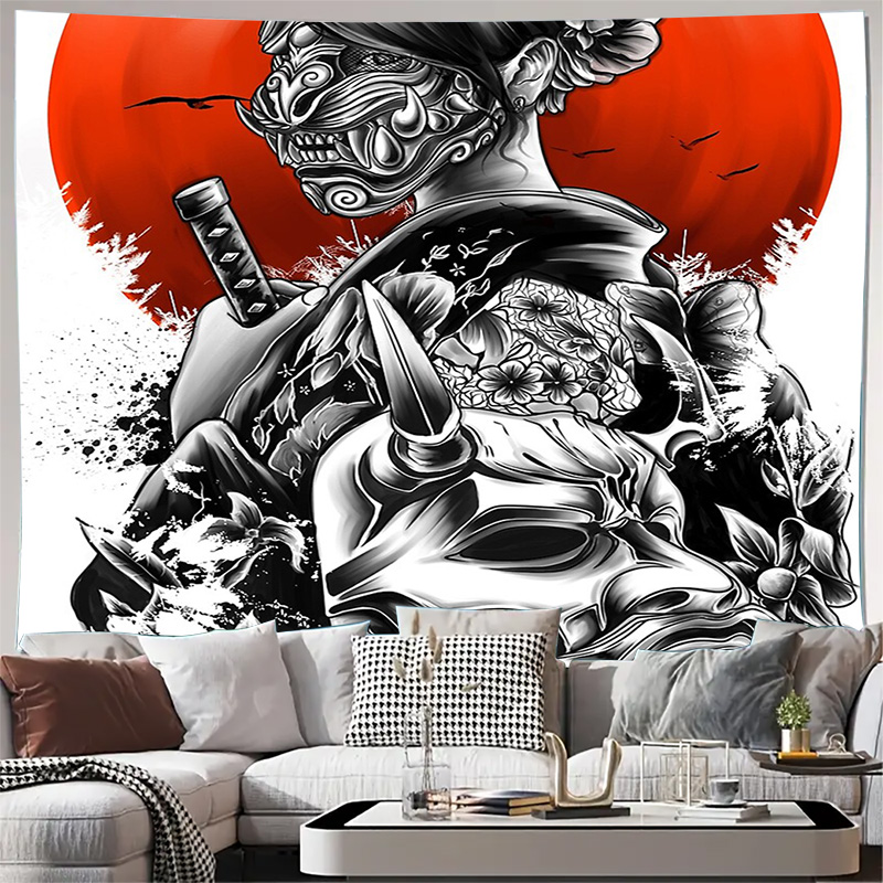 Japonês samurai tapeçaria pare - Japanese Home Textiles avaliação e preço