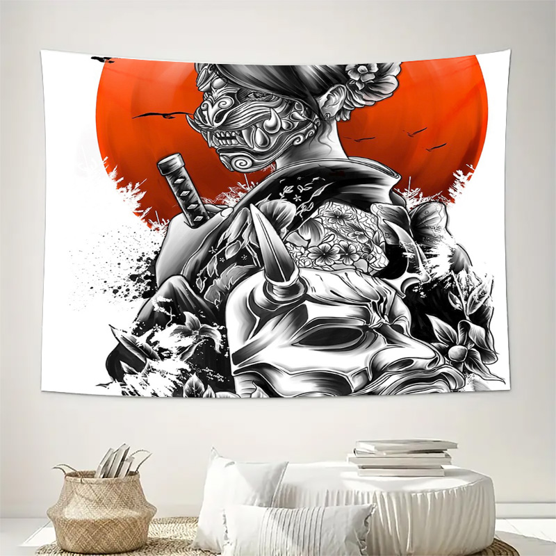 Japonês samurai tapeçaria pare - Japanese Home Textiles avaliação e preço