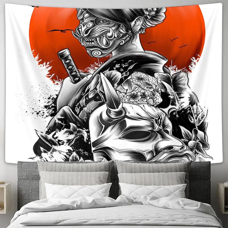 Japonês samurai tapeçaria pare - Japanese Home Textiles avaliação e preço