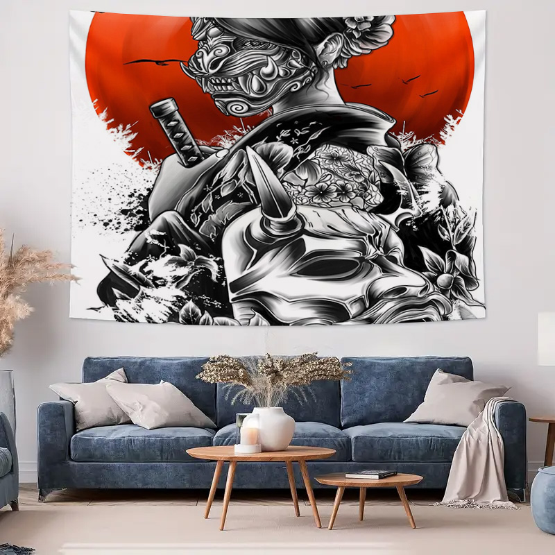 Japonês samurai tapeçaria pare - Japanese Home Textiles avaliação e preço