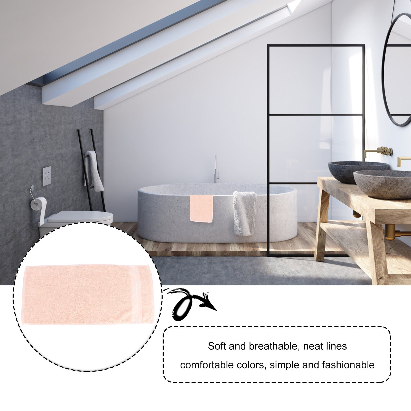 1Pç Toalha de Rosto de Algodão - Home Textiles Towel Set avaliação e preço