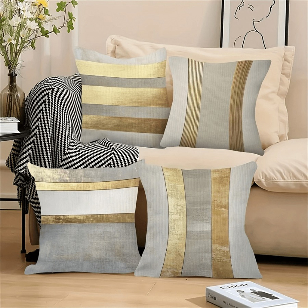 Capas de almofada listradas em - Home Textiles Luxury avaliação e preço