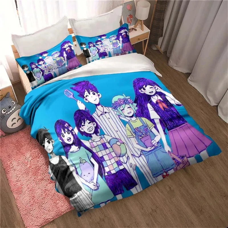 Moda 3d impresso anime omori c - Home Fashion Textiles avaliação e preço